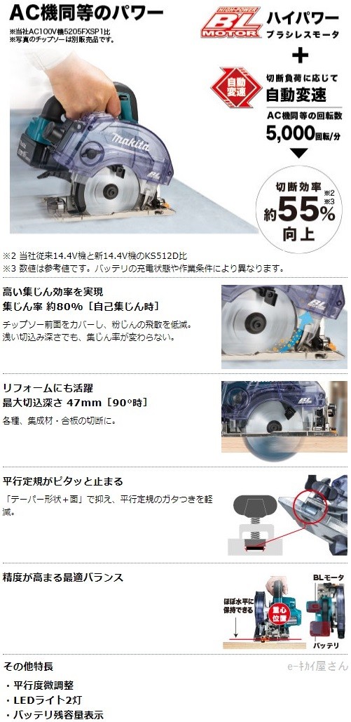 マキタ(Makita) １２５ミリ充電式防じんマルノコ 18V6Ah バッテリ2本・充電器・ケース付 KS513DRGX (D4392sswxY) Amazon | マキタ(Makita) 125ミリ充電式防じんマルノコ 18V 6Ah