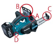 マキタ（makita） 18V充電式チェンソー(本体のみ) UC122DZ : e-キカイ