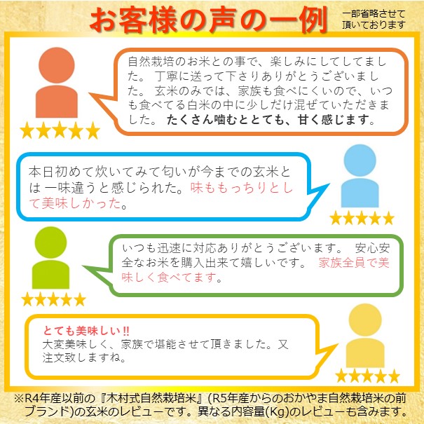 新米 令和５年産 玄米 15kg 送料無料 朝日米 おかやま 自然栽培 岡山県産 ごはん 農薬・肥料・除草剤に頼らない 自然栽培米 [木村式 自然栽培 朝日米 後継商品]｜kikuchishuzo｜07