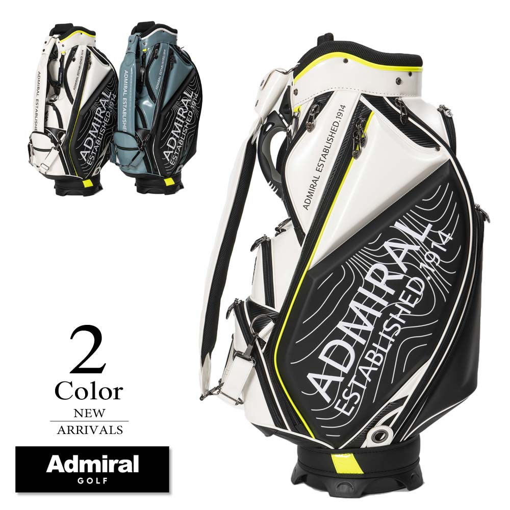 ポイント10倍 Admiral GOLF ゴルフ カートキャディバッグ（9.0型：ユニセックス） 2023新作モデル admg3bc1