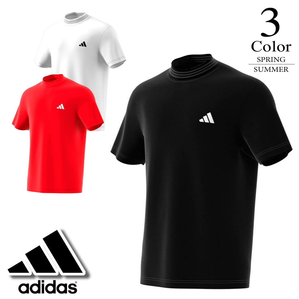 アディダスゴルフ　モックネックシャツ　黒　M 半袖　スカート 新品　春夏 adidas セール/35％OFF アディダス ゴルフウェア モックネック