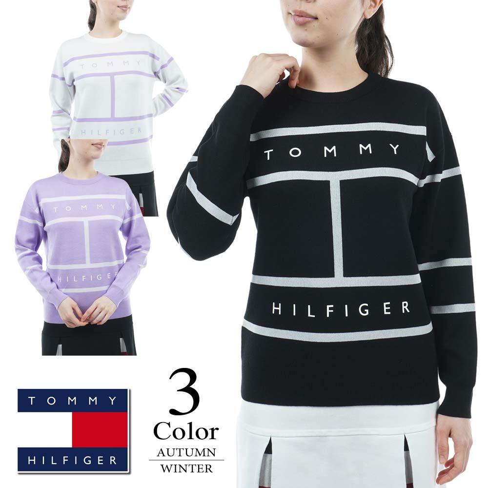 トミーヒルフィガー TOMMY HILFIGER レディース クルーネックニット（M