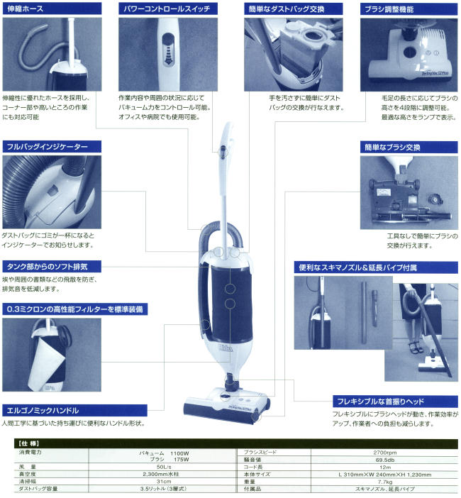 リンレイ：Swing Vac Light 12(スィングバックライト)」カーペット掃除