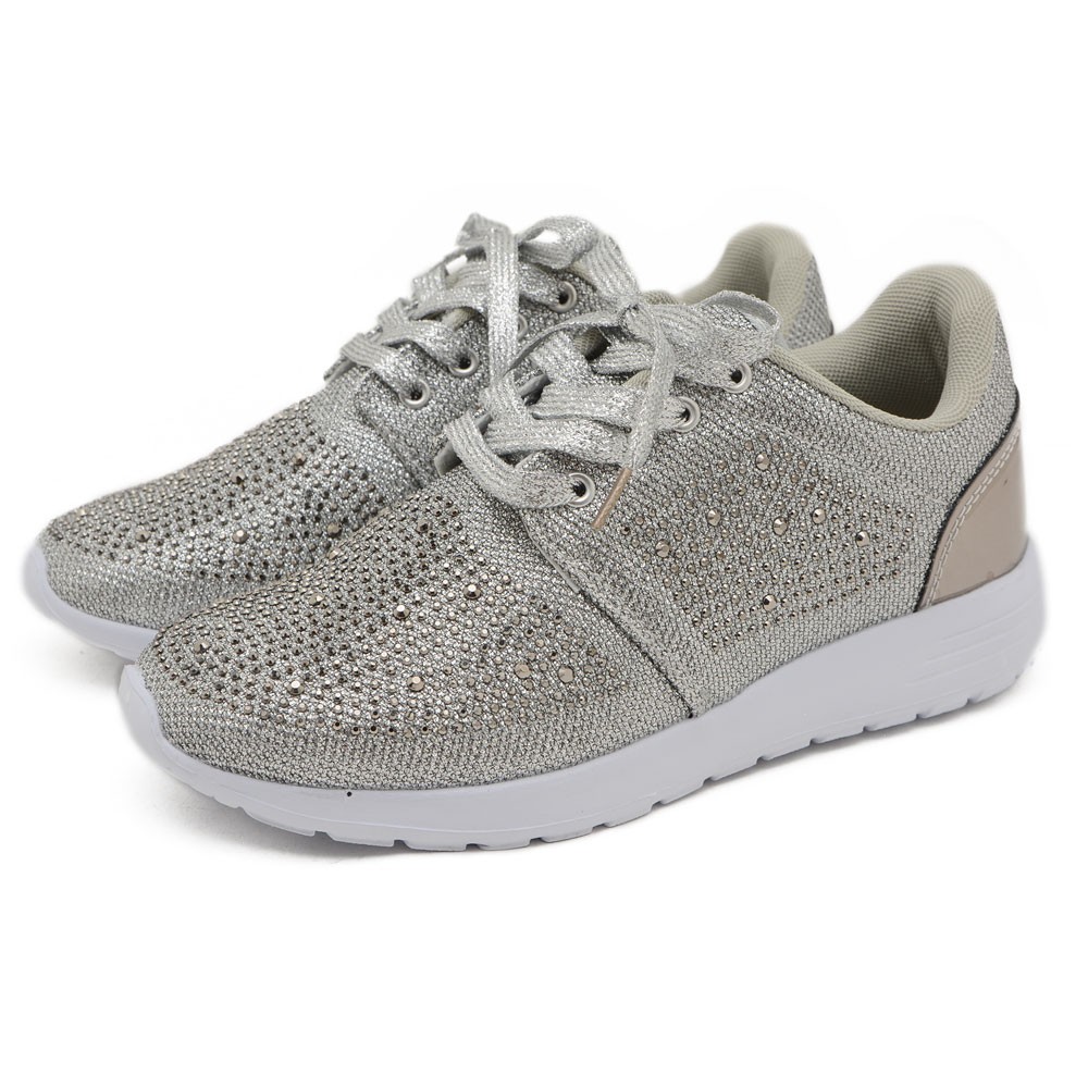 スニーカー グリッタースニーカー レディース おしゃれ 軽量 軽い Eva ラメ ラインストーン ローカット ローヒール カジュアル 痛くない 歩きやすい 靴 K112 レディース靴の店 Shop Kilakila 通販 Yahoo ショッピング