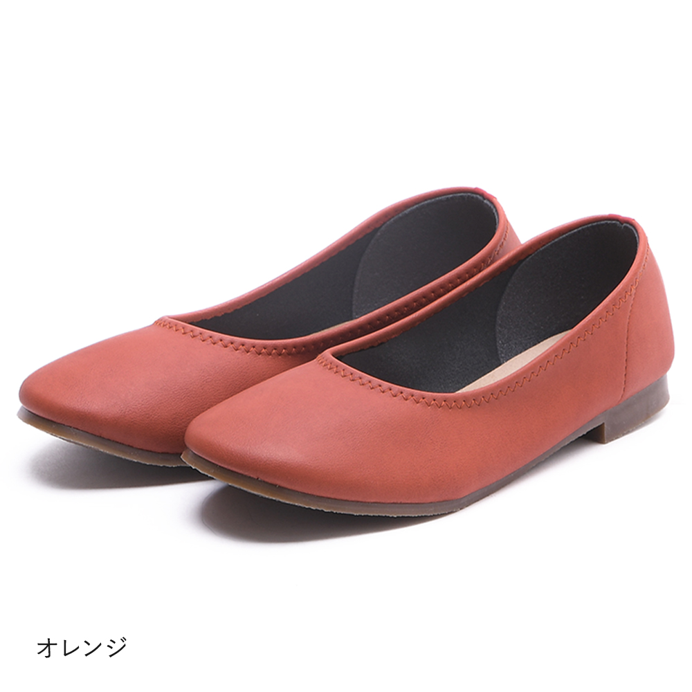 【KAROLINE STUDIO】パンプス 痛くない ローヒール 柔らかい 赤 KAROLINE STUDIO】パンプス 痛くない ローヒール 柔らかい 赤