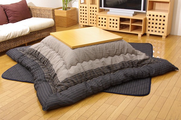 代引不可』イケヒコ ゆかり こたつ厚掛け・敷布団セット ブラック 205