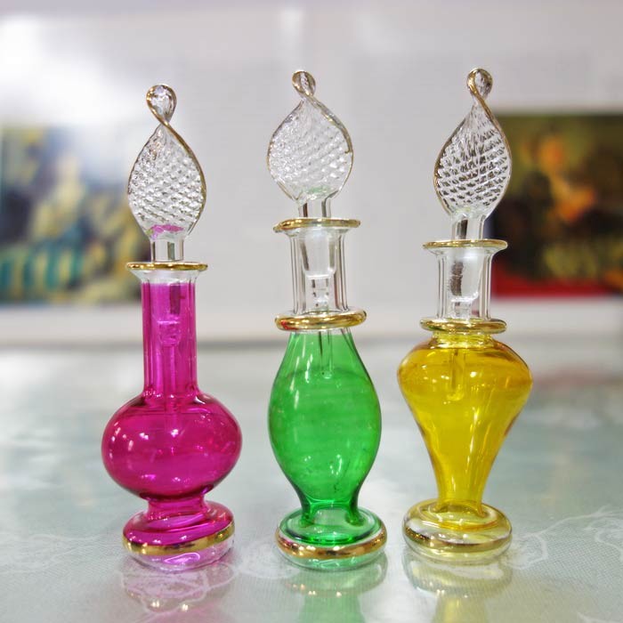 香水瓶 エジプト 8〜9cm×2cm 3本セット 香水瓶 びん ビン ミニ 