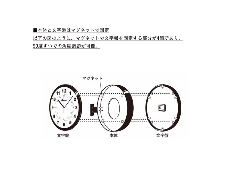 DULTON ダブルフェイス ウォールクロック 時計 壁 掛け時計 存在
