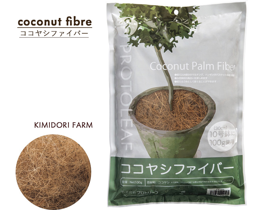 ココヤシファイバー プロトリーフ 100g ナチュラル マルチング 自然 鉢植え ガーデニング 植木鉢 カバー : kokoyasi100 :  KIMIDORI FARM Yahoo!店 - 通販 - Yahoo!ショッピング