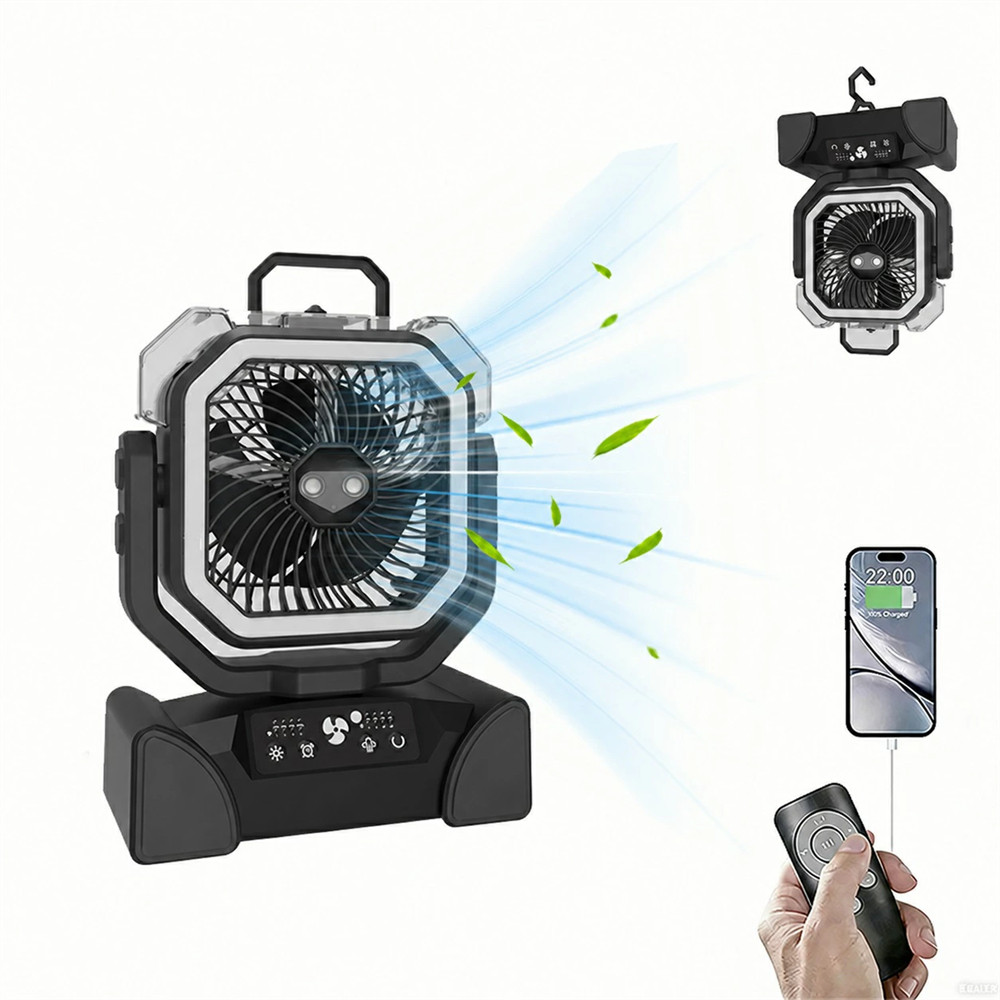ミストファン キャンプ 扇風機 アウトドア 充電式 強力送風 ミスト噴霧機能 アウトドア 扇風機 ミストファン 充電式 コードレス 20000mAh キャンプ
