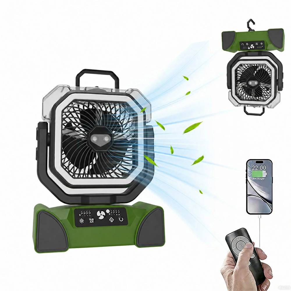 アウトドア 扇風機 ミストファン 充電式 コードレス 20000mAh キャンプ