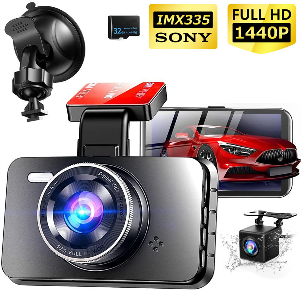 ドライブレコーダー 前後カメラ Sonyセンサー 1440P FullHD ドラレコ