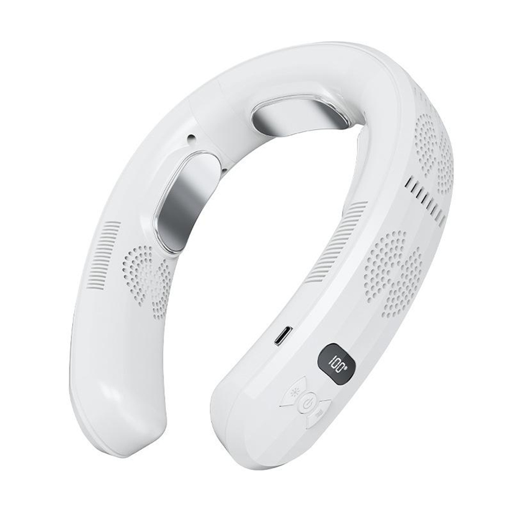 クーポン対象 お買い得 ネッククーラー 首掛け扇風機 先端半導体冷却 3つ冷却ブレート付き 6000mAh大容量 四風道送風 扇風機 冷感 1秒で冷やす LED付き 冷房/暖房 静音 携帯扇風機 ミニ扇風機 ハンズフリー USB 充電式 通勤 旅行 室外作業 LED画面表示 首掛けファン 送料無 ネッククーラー 首掛け扇風機 先端半導体冷却 3つ冷却ブレート付き