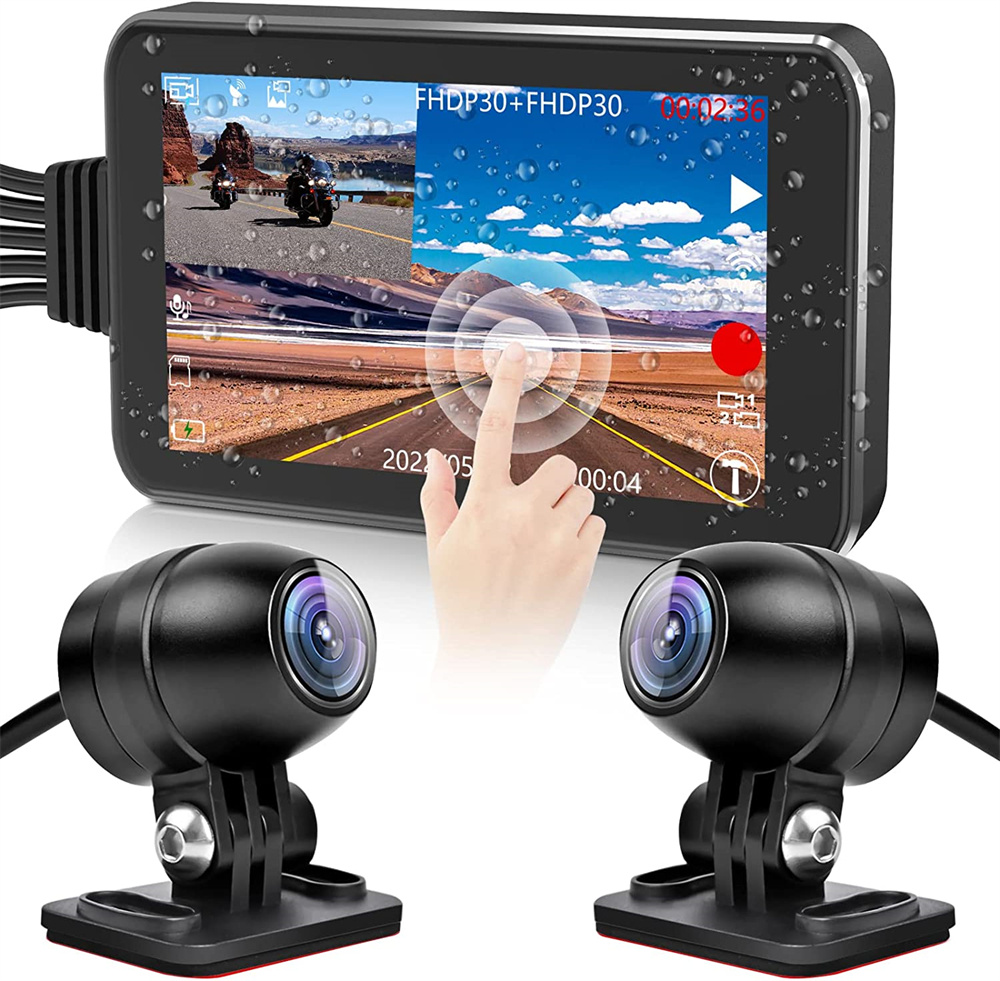 バイク用 ドライブレコーダー 前後 2カメラ 1080P 200万画素 150度広角