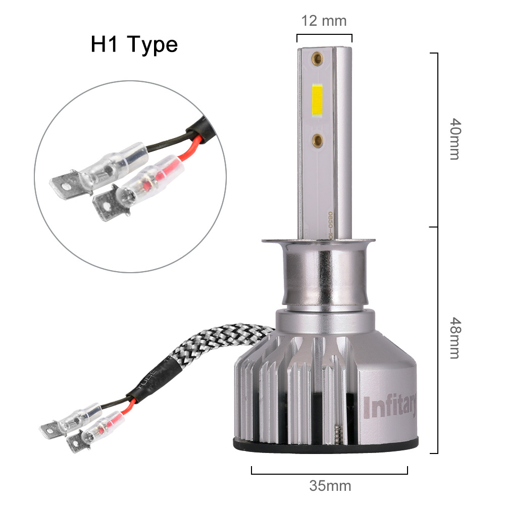 LED ヘッドライト フォグランプ 2個セット H1 H3 H7 H11 HB3 HB4 よりも明るい フォグランプ 車検対応 ポンつけ コンパクト 70W 12000LM ホワイト/イエロー｜kimiplus｜02