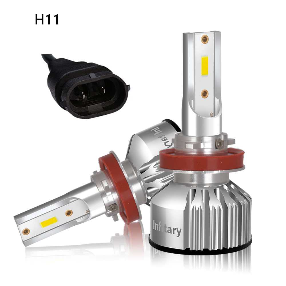 LED ヘッドライト フォグランプ 2個セット H1 H3 H7 H11 HB3 HB4 よりも明るい フォグランプ 車検対応 ポンつけ コンパクト 70W 12000LM ホワイト/イエロー｜kimiplus｜05