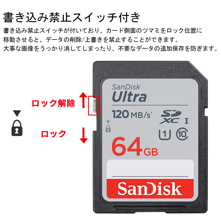 定期入れの 全品Point10倍 最大倍率37% Sandisk microSDカード→SDカード SDカード変換アダプタ 父の日