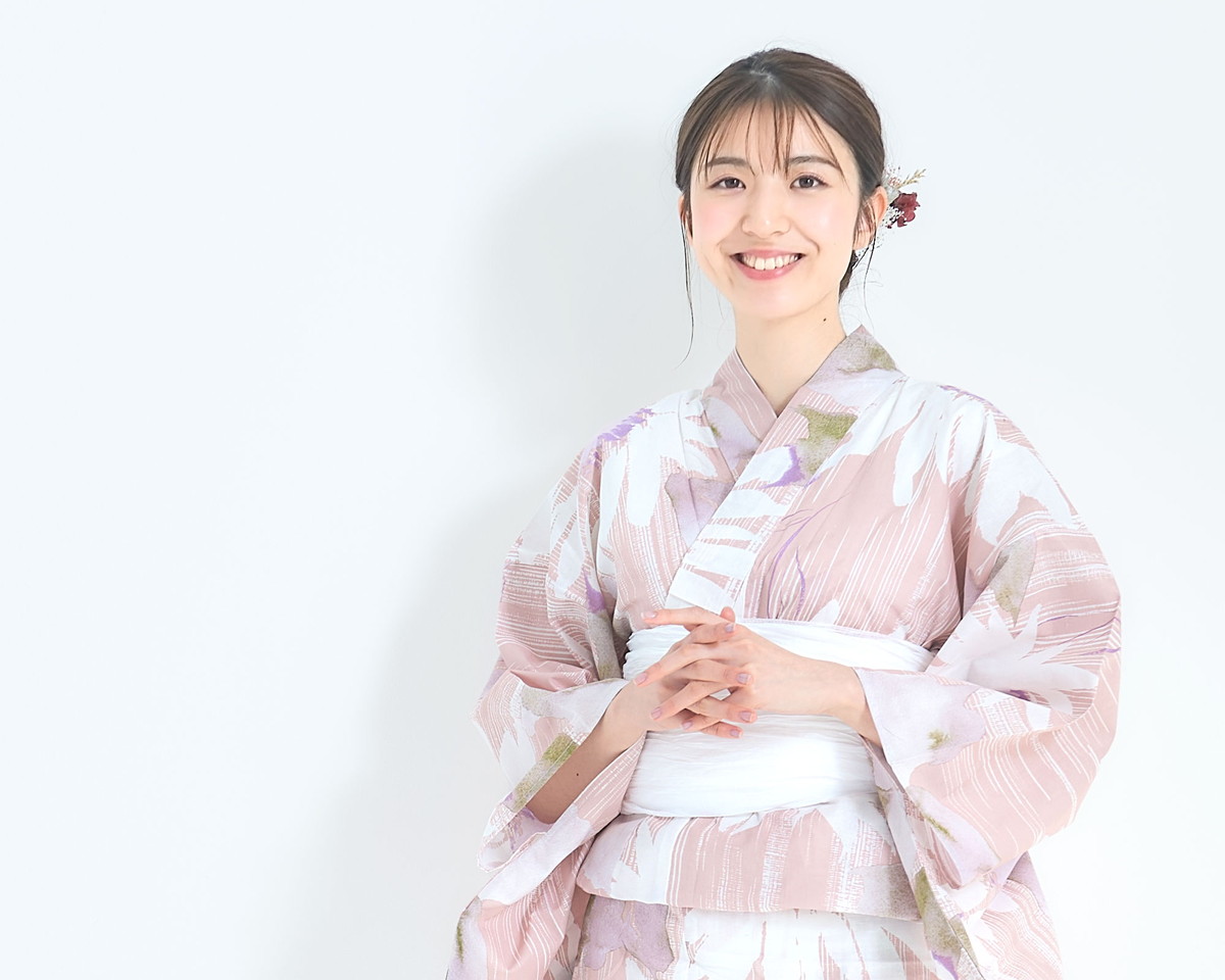 NISHIORI 浴衣 レディース 2点セット ゆかた 兵児帯 綿100