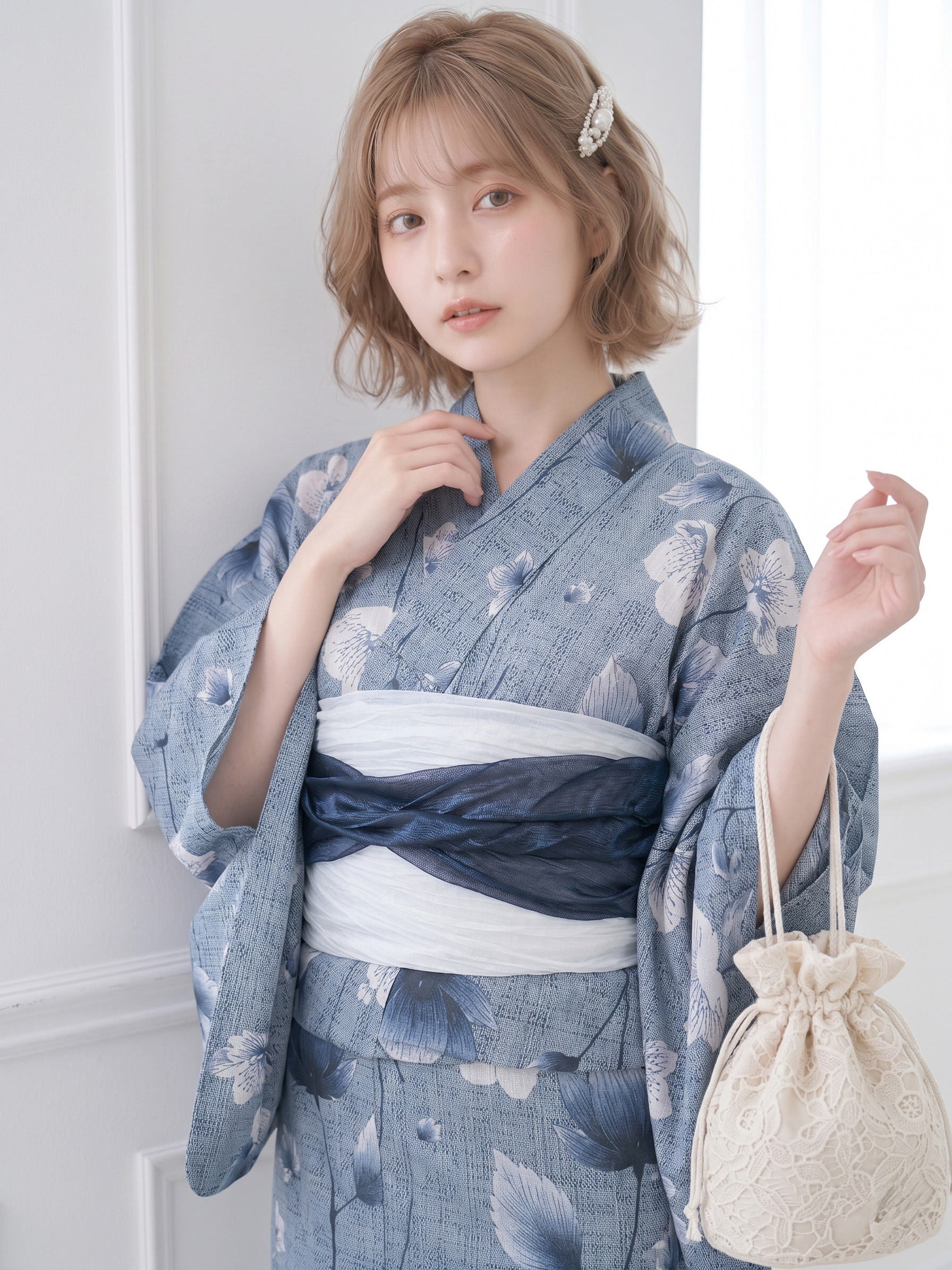 NISHIORI 浴衣 セット レディース 2点セット 2026年新作 兵児帯付き