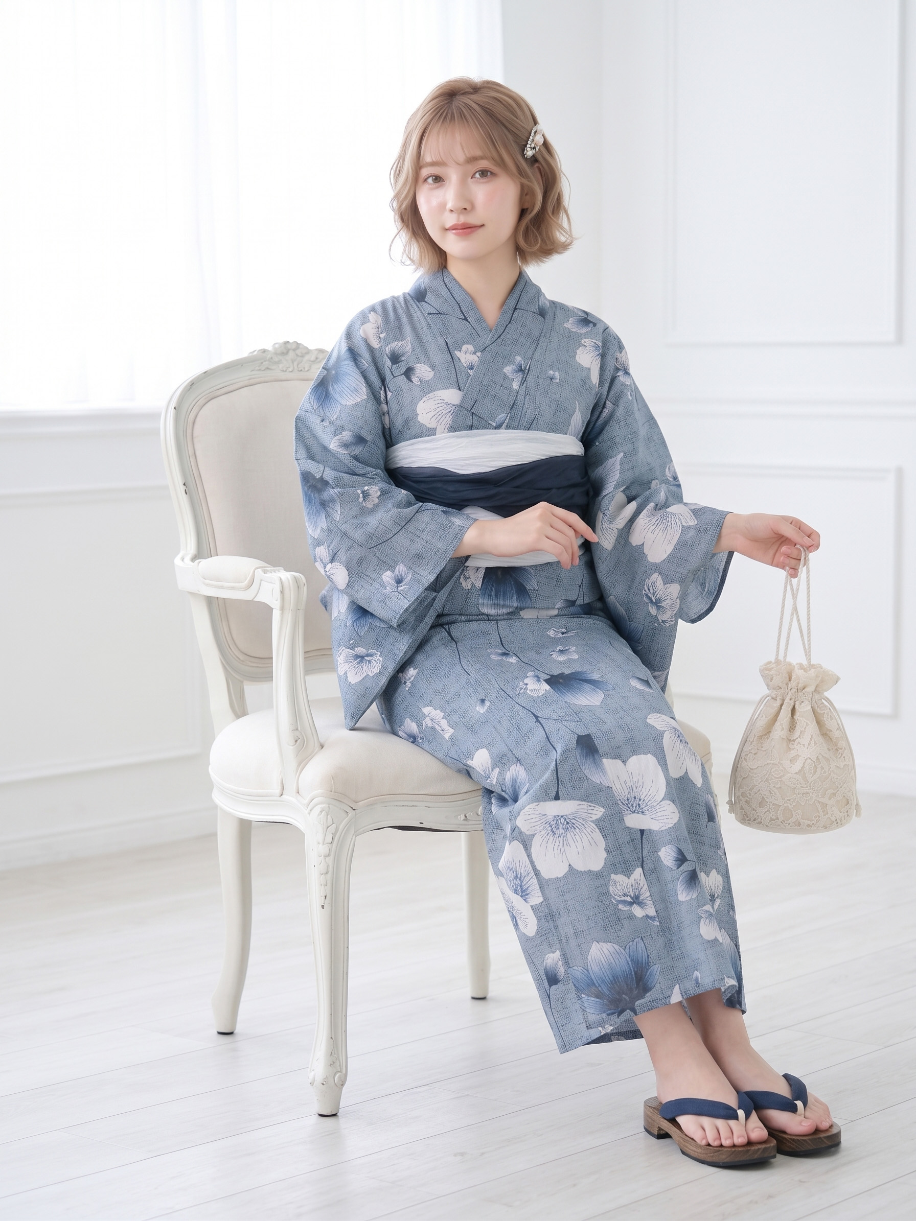 NISHIORI 浴衣 セット レディース 2点セット 2026年新作 兵児帯付き