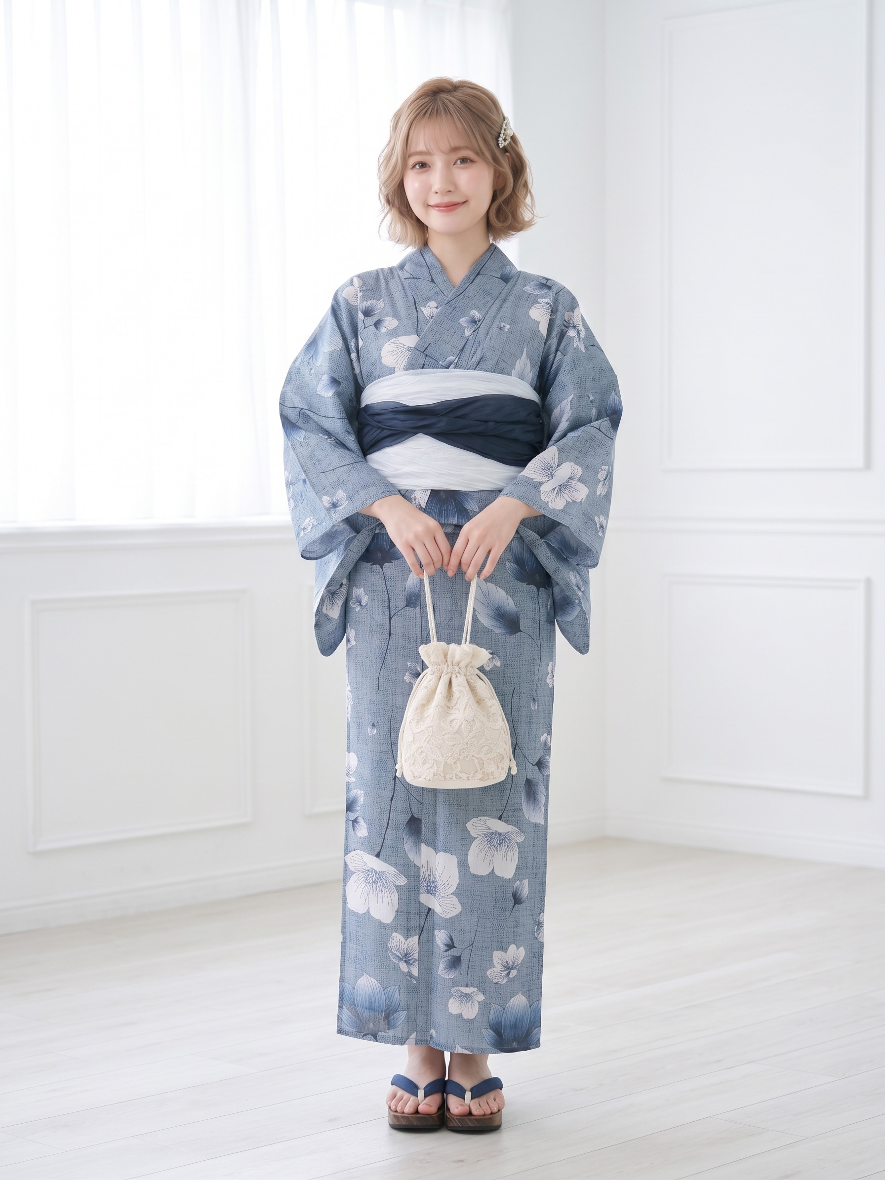 NISHIORI 浴衣 セット レディース 2点セット 2026年新作 兵児帯付き