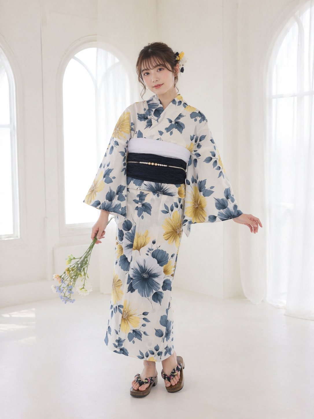 NISHIORI 浴衣 セット レディース 2点セット 2026年新作 兵児帯付き