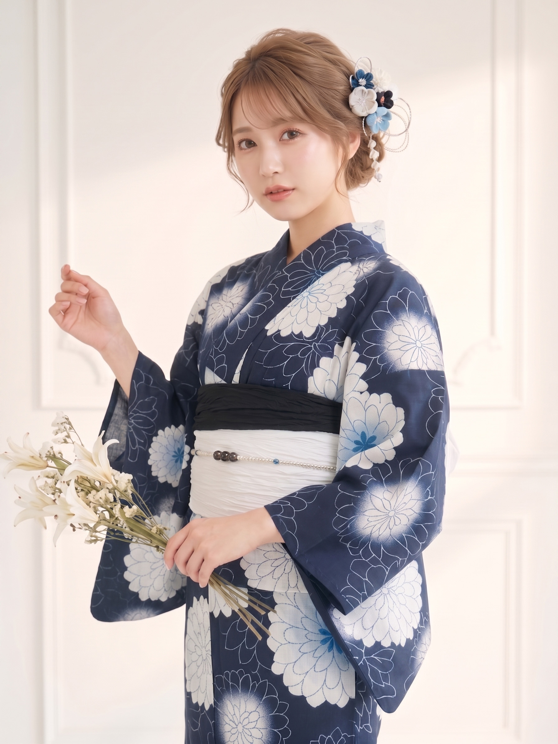 NISHIORI 浴衣 セット レディース 2点セット 2026年新作 兵児帯付き