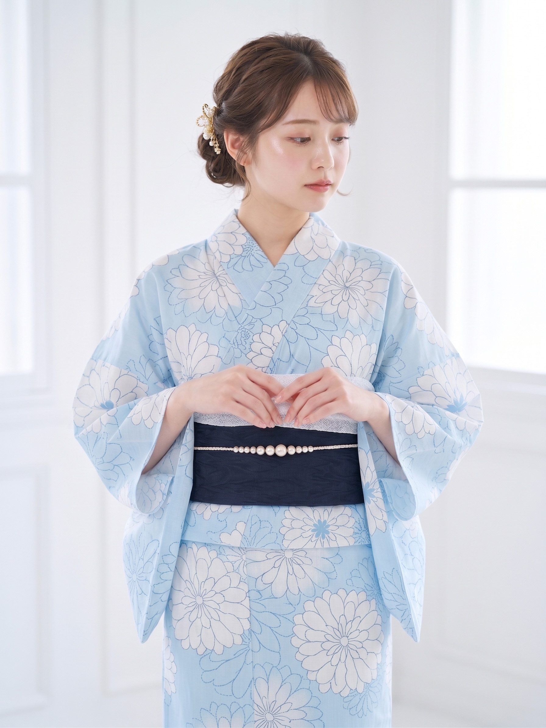 NISHIORI 浴衣 セット レディース 2点セット 2026年新作 兵児帯付き