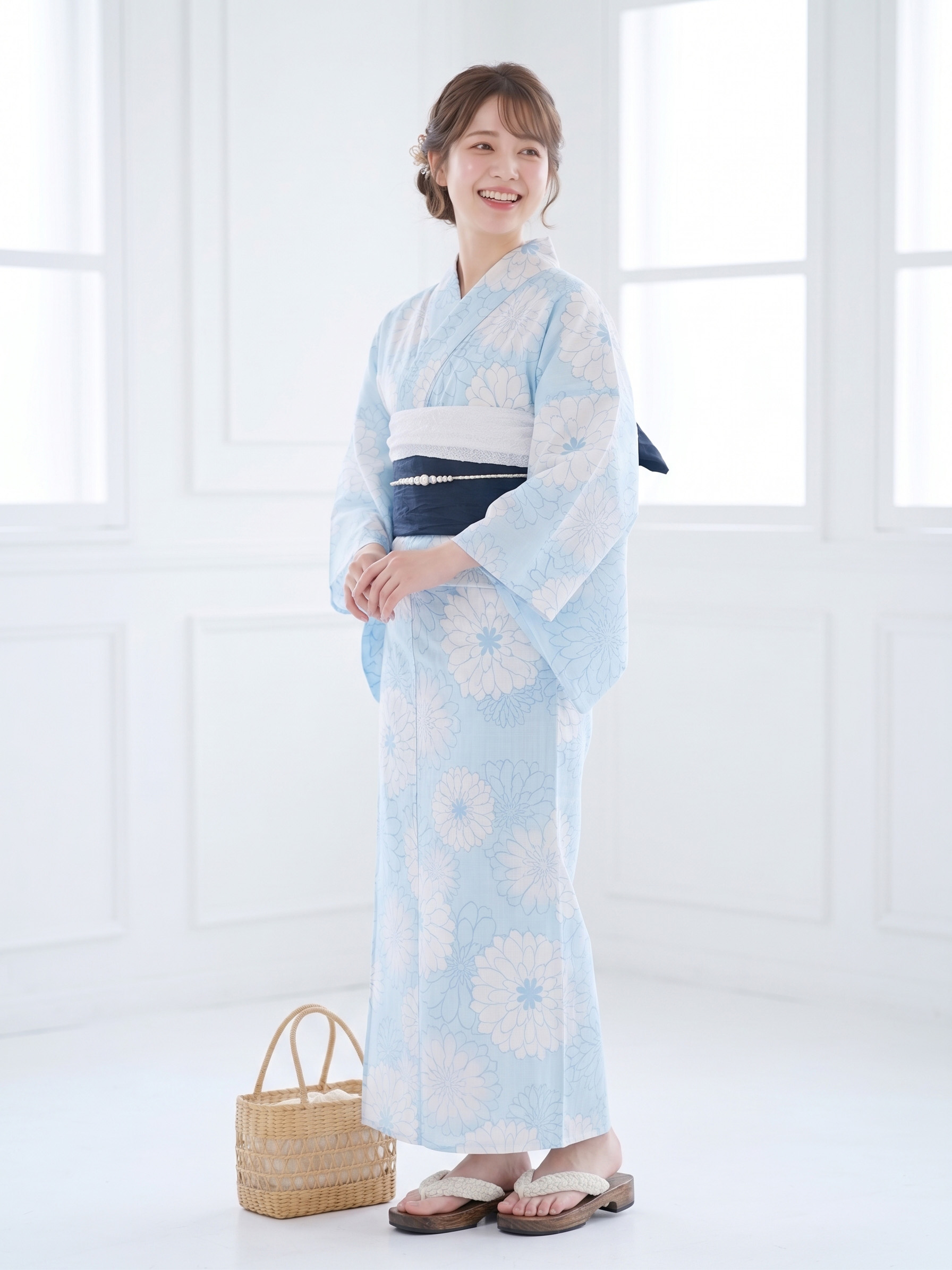 NISHIORI 浴衣 セット レディース 2点セット 2026年新作 兵児帯付き