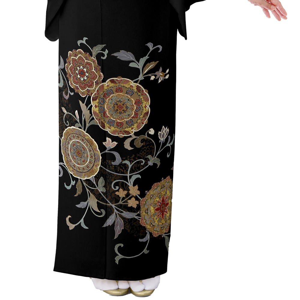 NISHIORI レンタル商品 黒留袖 フルセット 貸衣装 着物【卒業式 七五三