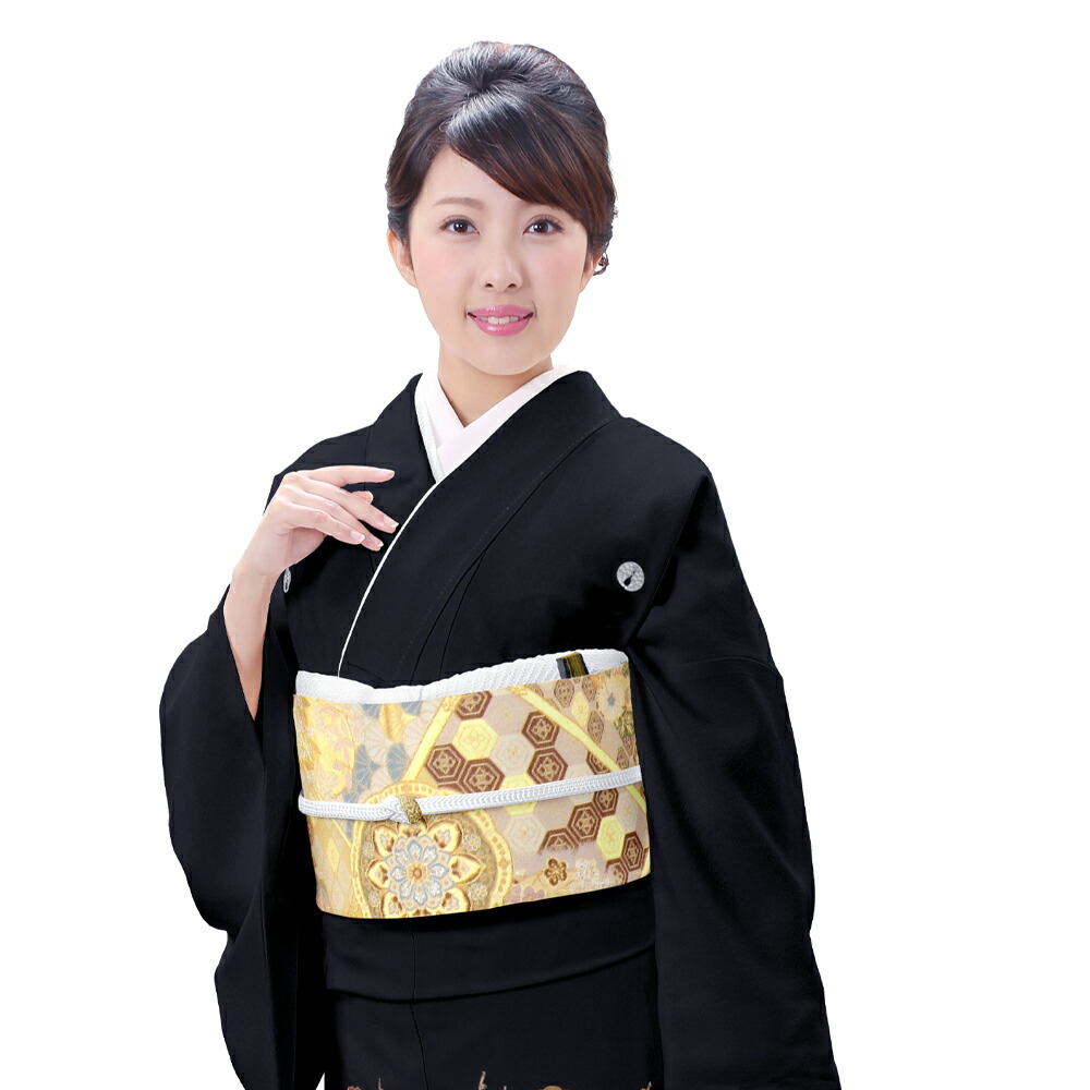 4829 黒留袖 結婚式 単品 金閣寺 正絹 紋付 抱きみょうが