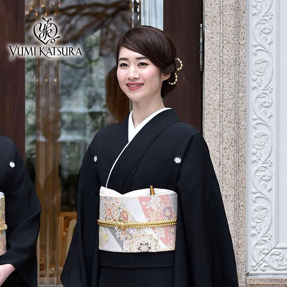 【コロ 美品 幅広】黒留袖襦袢セット正絹 花柄 楽天市場】【レンタル】 黒留袖 mito_253 / N-214 向鶴と花籠 S