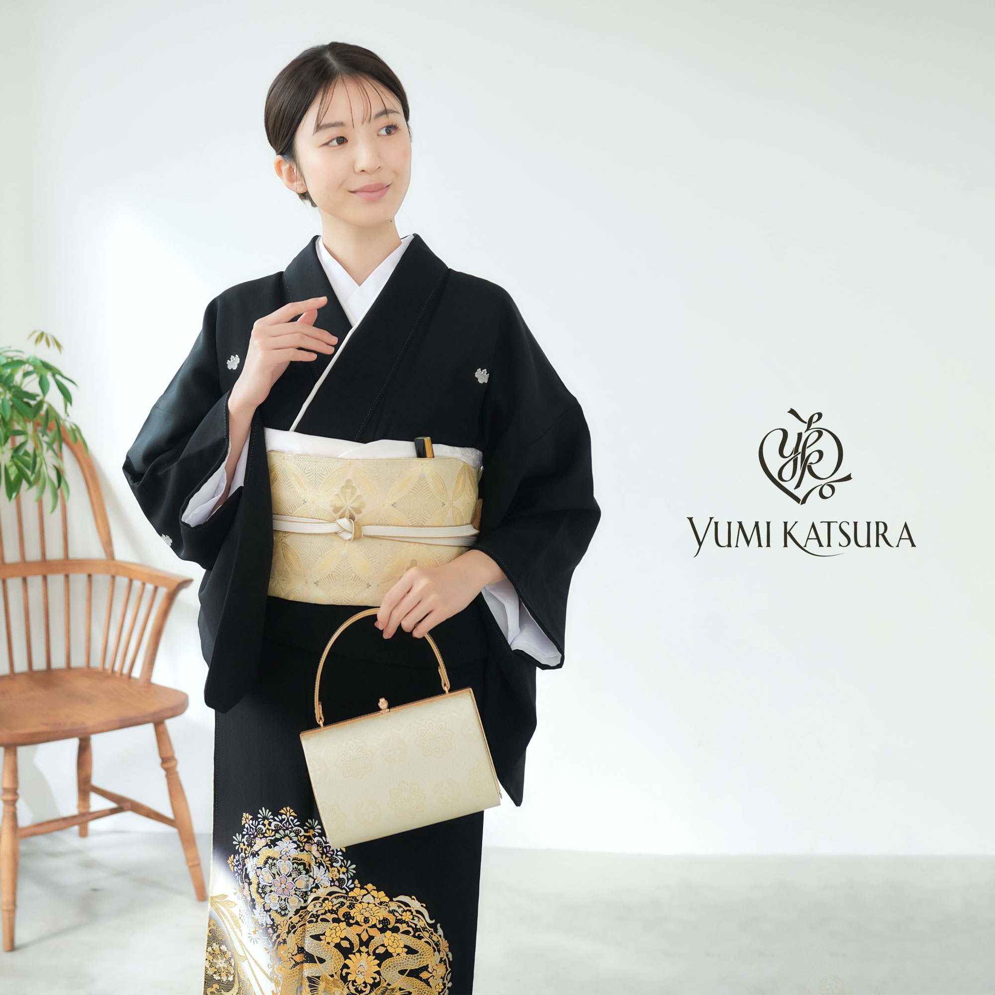 YUMI KATSURA（ユミカツラ） 桂由美 ブランド レンタル 黒留袖 フル