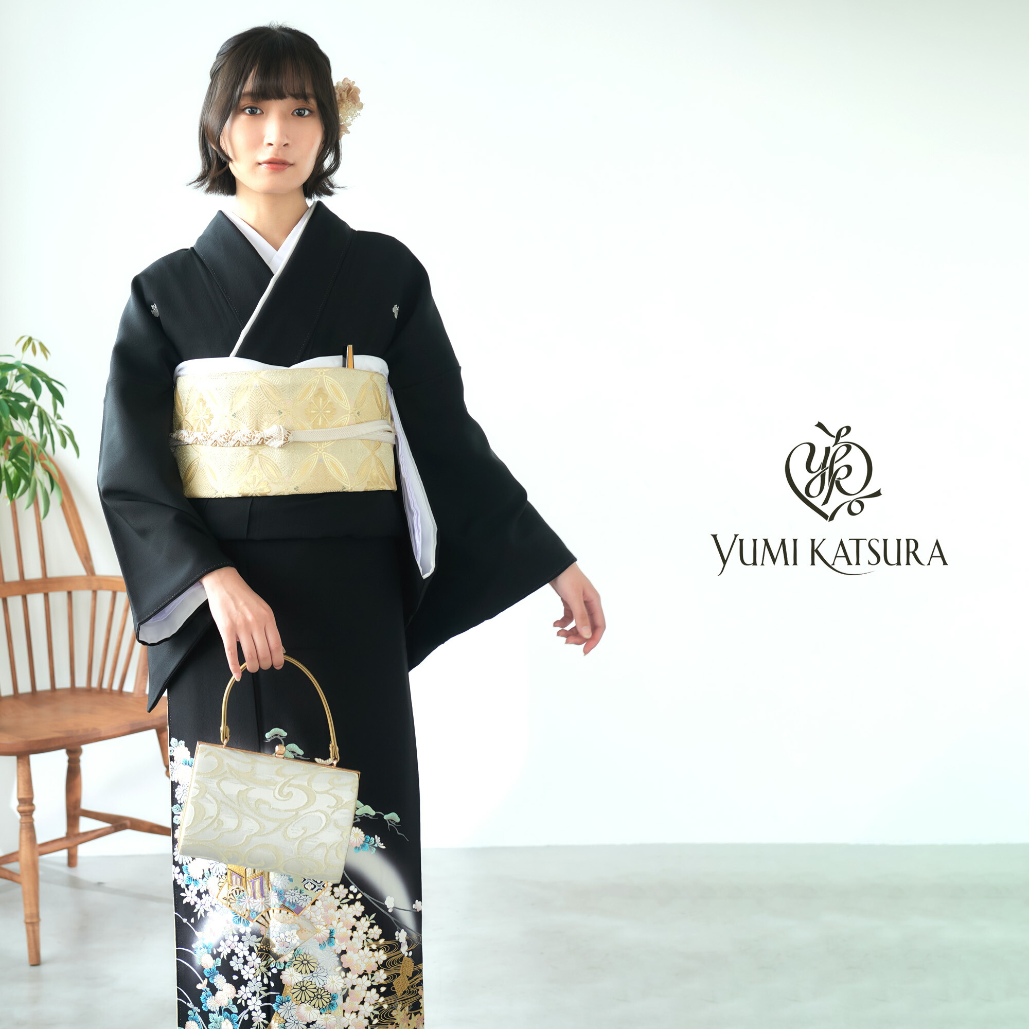 YUMI KATSURA（ユミカツラ） 桂由美 ブランド レンタル 黒留袖 フル