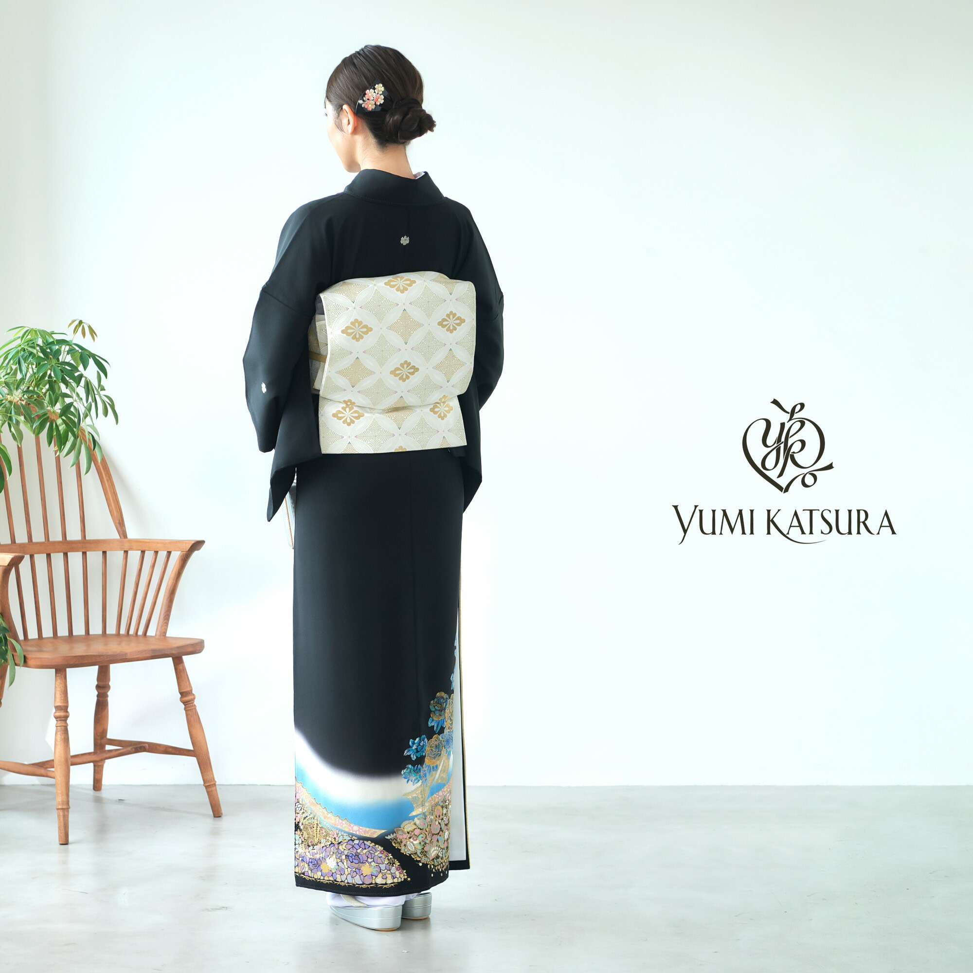 YUMI KATSURA（ユミカツラ） 桂由美 ブランド レンタル 黒留袖 フル