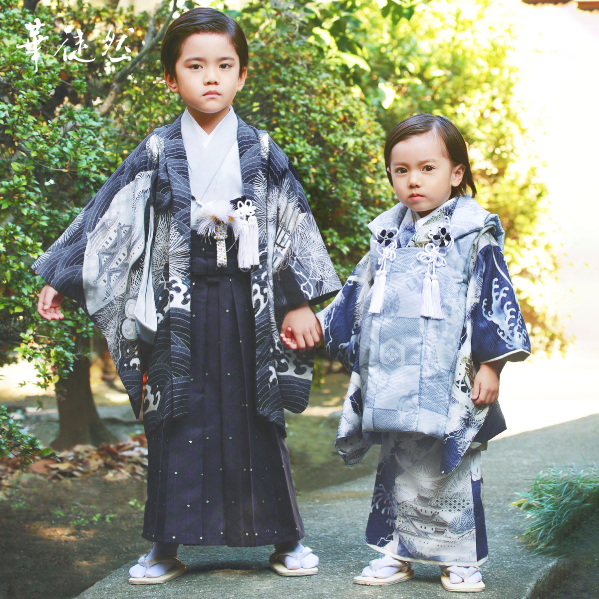 【新品未使用】袴 男の子 七五三 着付カンタン羽織袴セット フルセット 未使用 袴 男の子 七五三 着付カンタン羽織袴セット フルセット 未使用