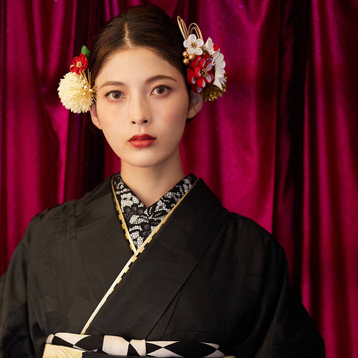 NISHIORI Arenca 髪飾り 成人式 花髪飾り Uピン 15点セット フラワー