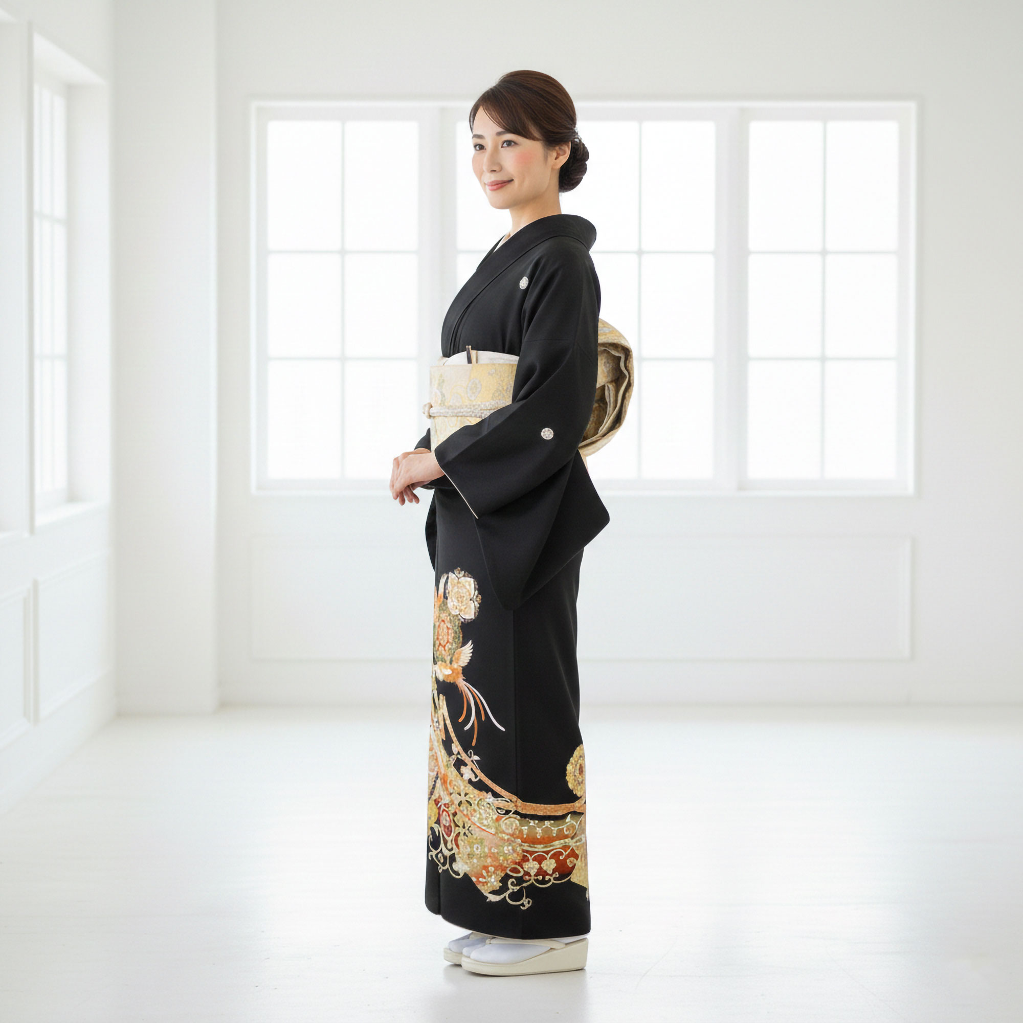 NISHIORI 黒留袖レンタル フルセット 結婚式 婚礼 貸衣装 往復送料無料