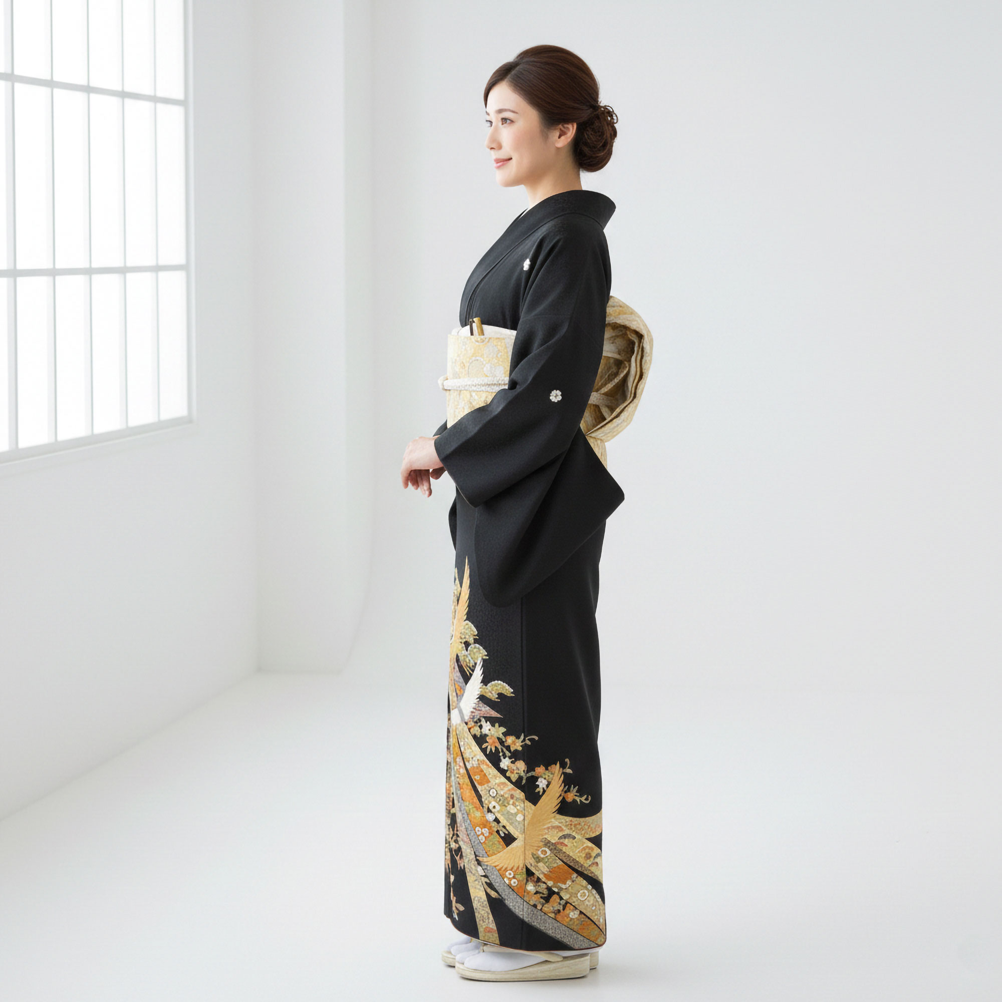 NISHIORI 黒留袖レンタル フルセット 結婚式 婚礼 貸衣装 往復送料無料