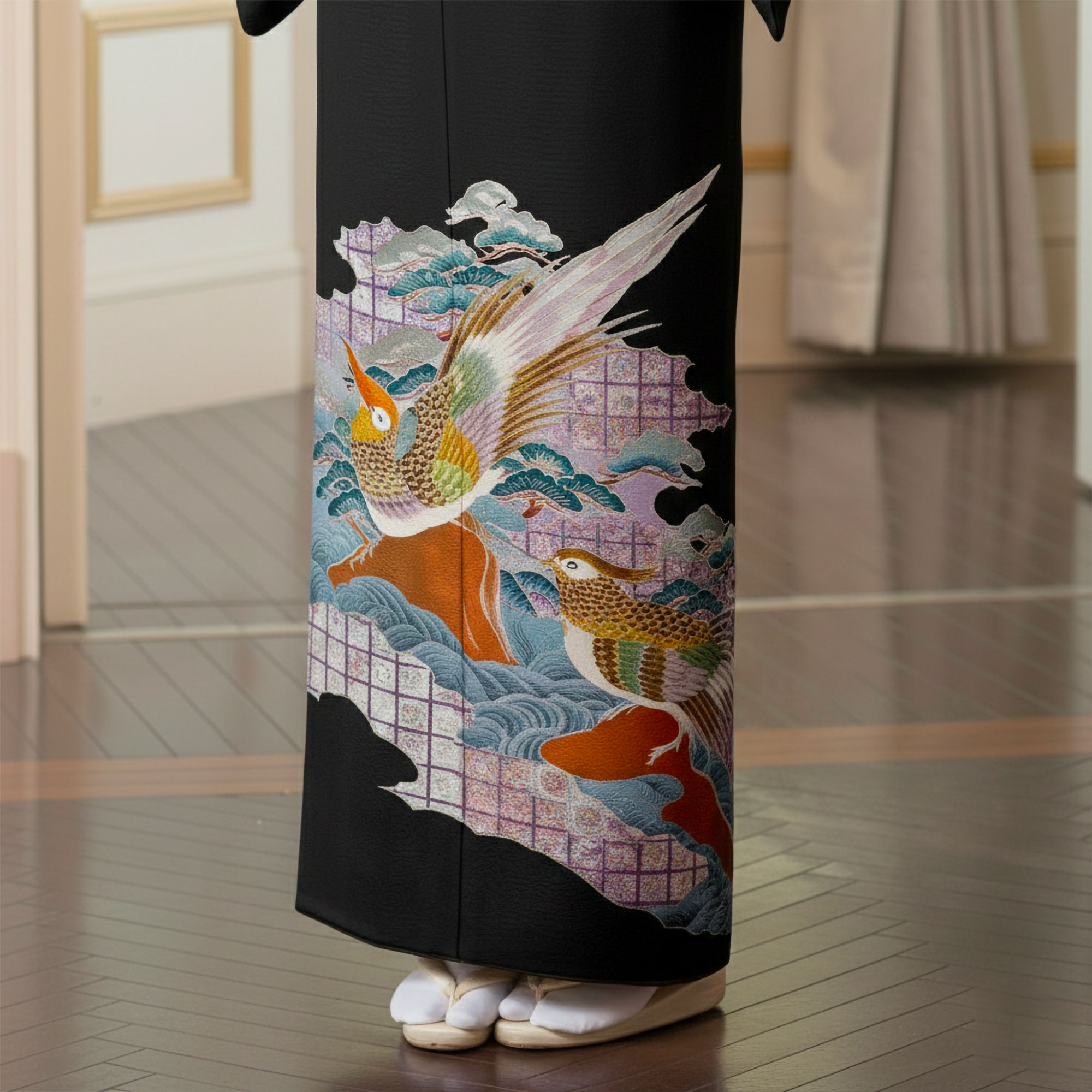 NISHIORI 黒留袖レンタル フルセット 絽（夏用） 結婚式 婚礼 貸衣装