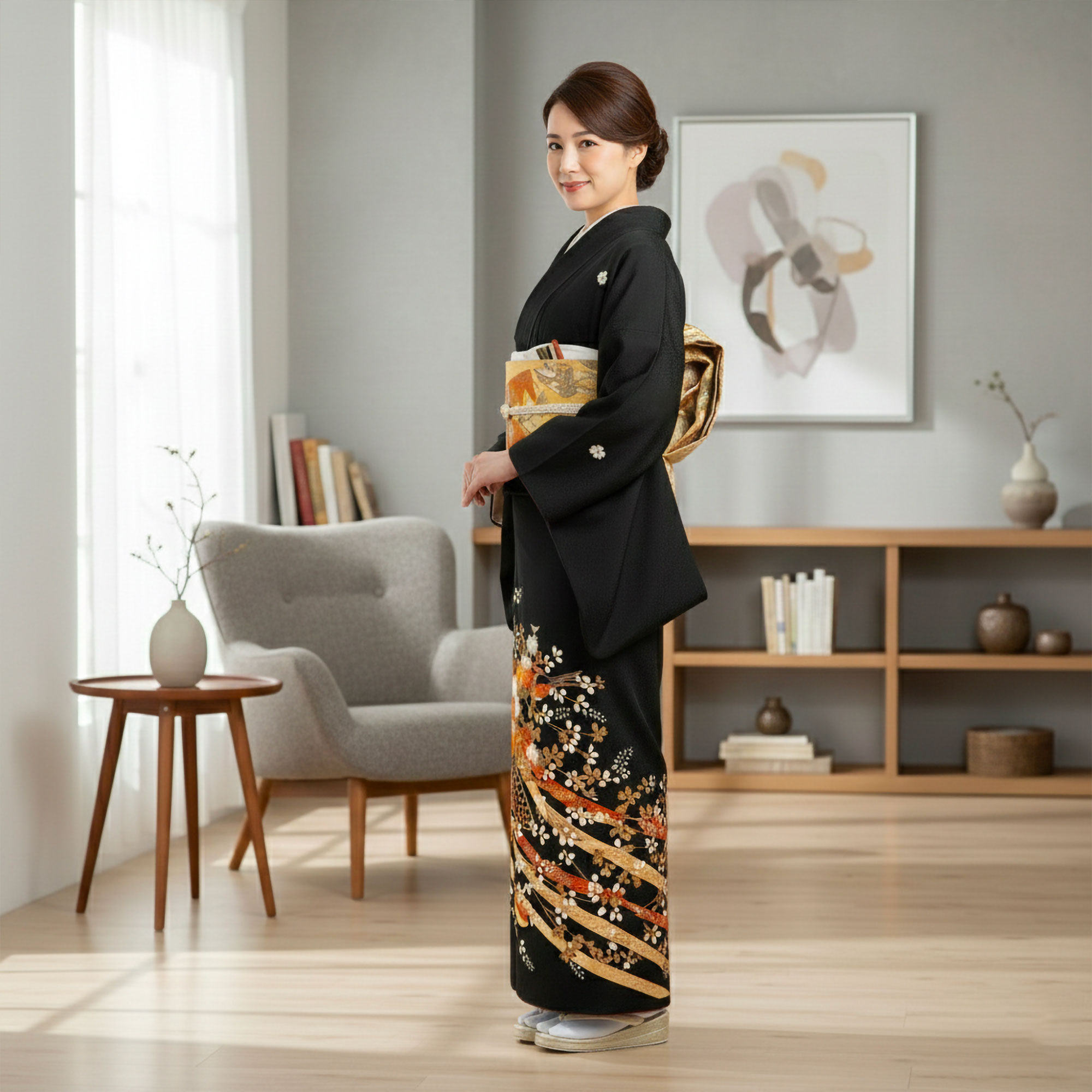 NISHIORI 黒留袖レンタル フルセット 結婚式 婚礼 貸衣装 往復送料無料