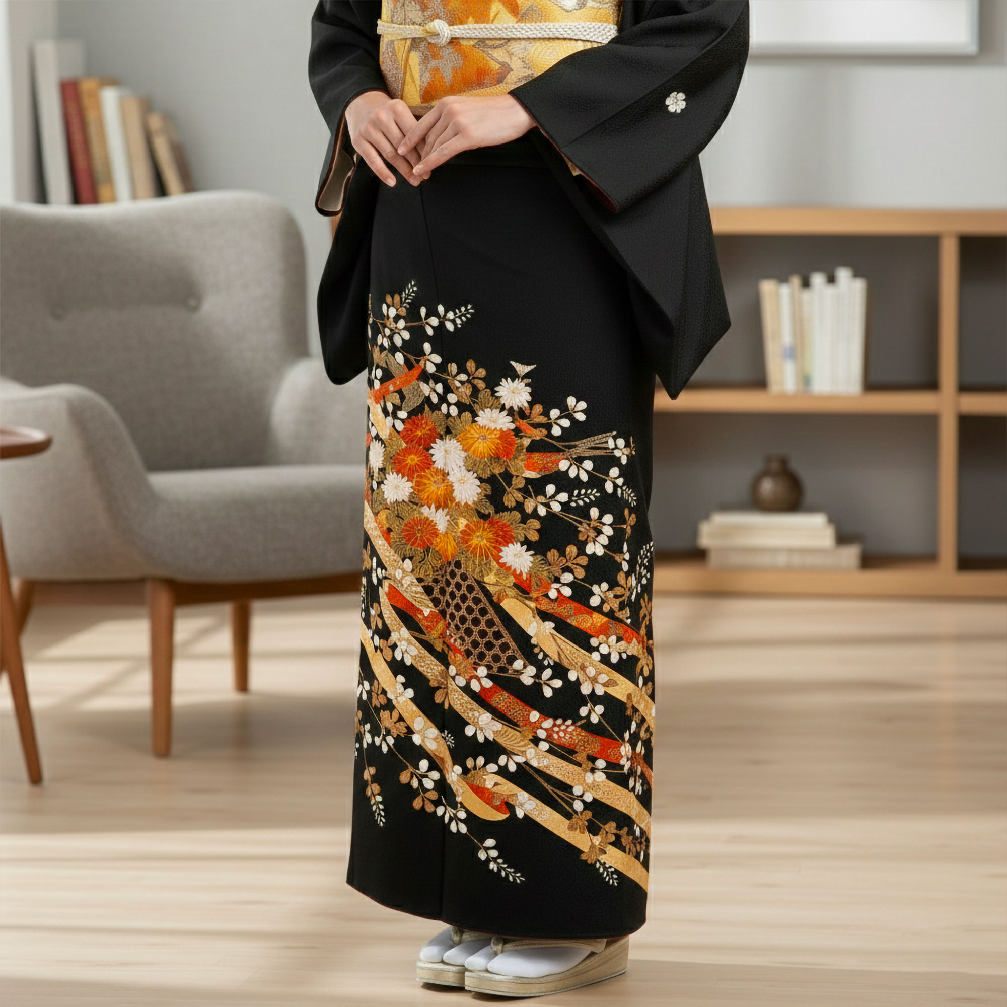 NISHIORI 黒留袖レンタル フルセット 結婚式 婚礼 貸衣装 往復送料無料