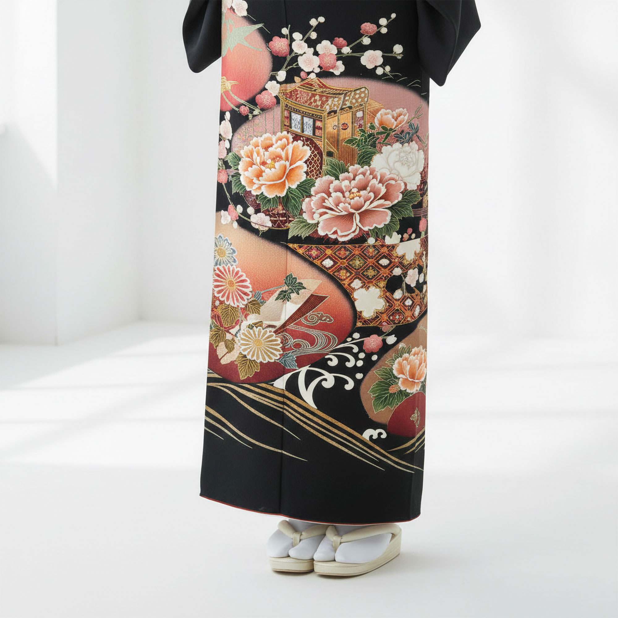 NISHIORI 黒留袖レンタル フルセット 結婚式 婚礼 貸衣装 往復送料無料