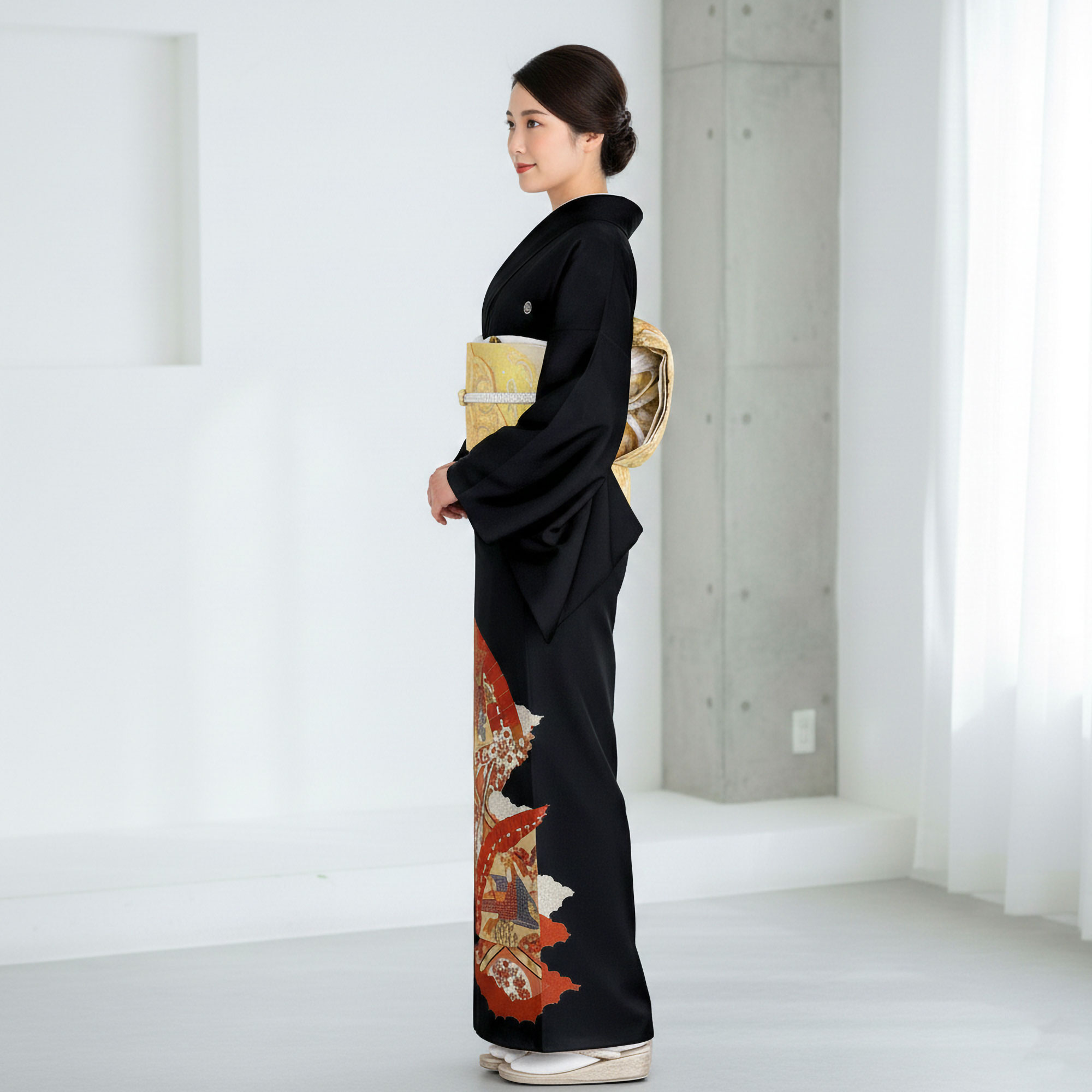 NISHIORI 黒留袖レンタル フルセット 貸衣装 着物【卒業式 七五三 結婚