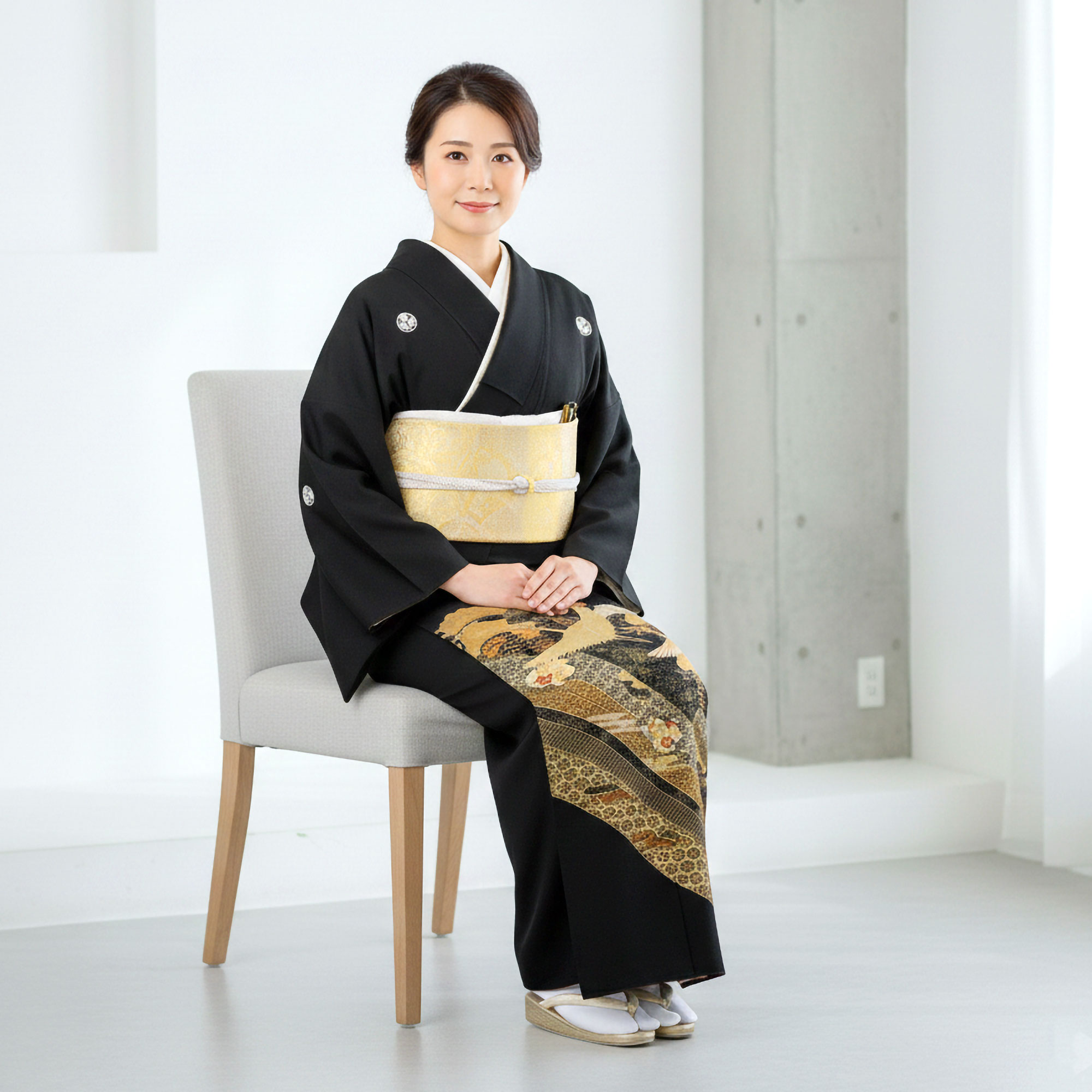 NISHIORI 黒留袖レンタル フルセット 着物 結婚式 婚礼 貸衣装 往復