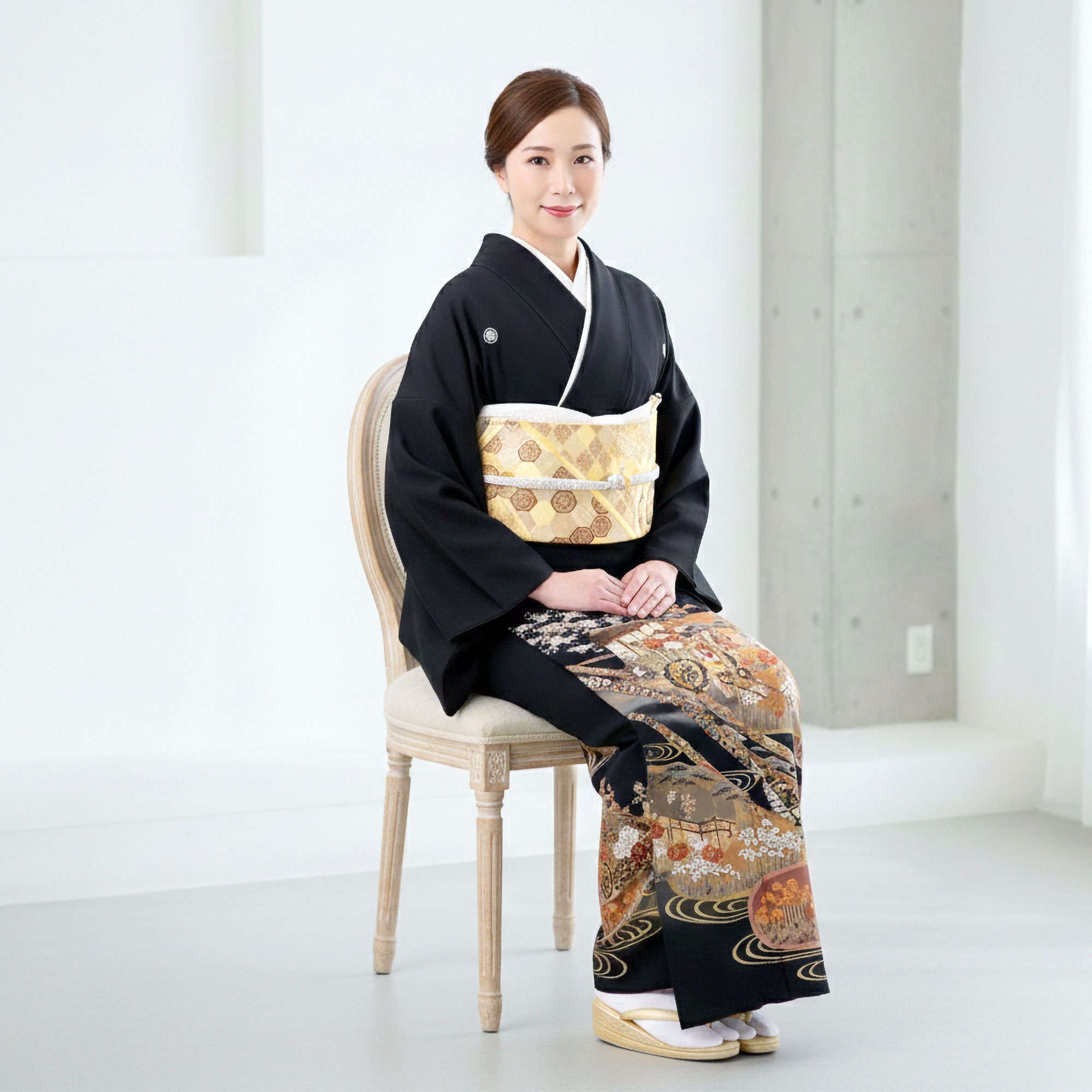 NISHIORI 黒留袖レンタル フルセット 着物 結婚式 婚礼 貸衣装 往復