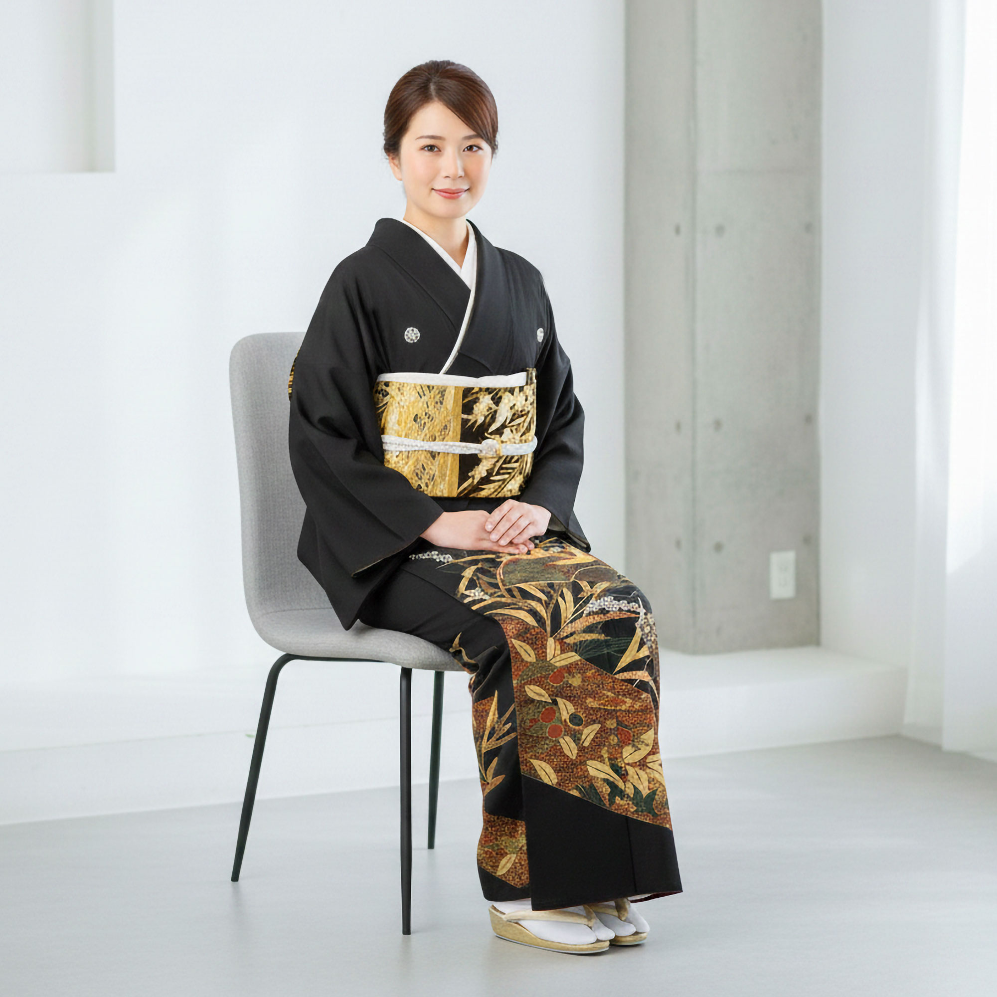 NISHIORI 黒留袖レンタル フルセット 着物 結婚式 婚礼 貸衣装 往復