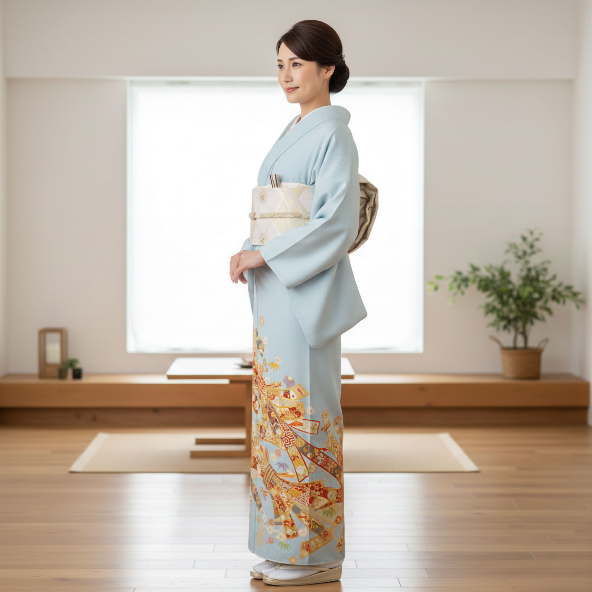 NISHIORI JAPAN STYLE レンタル商品 色留袖 フルセット ジャパン