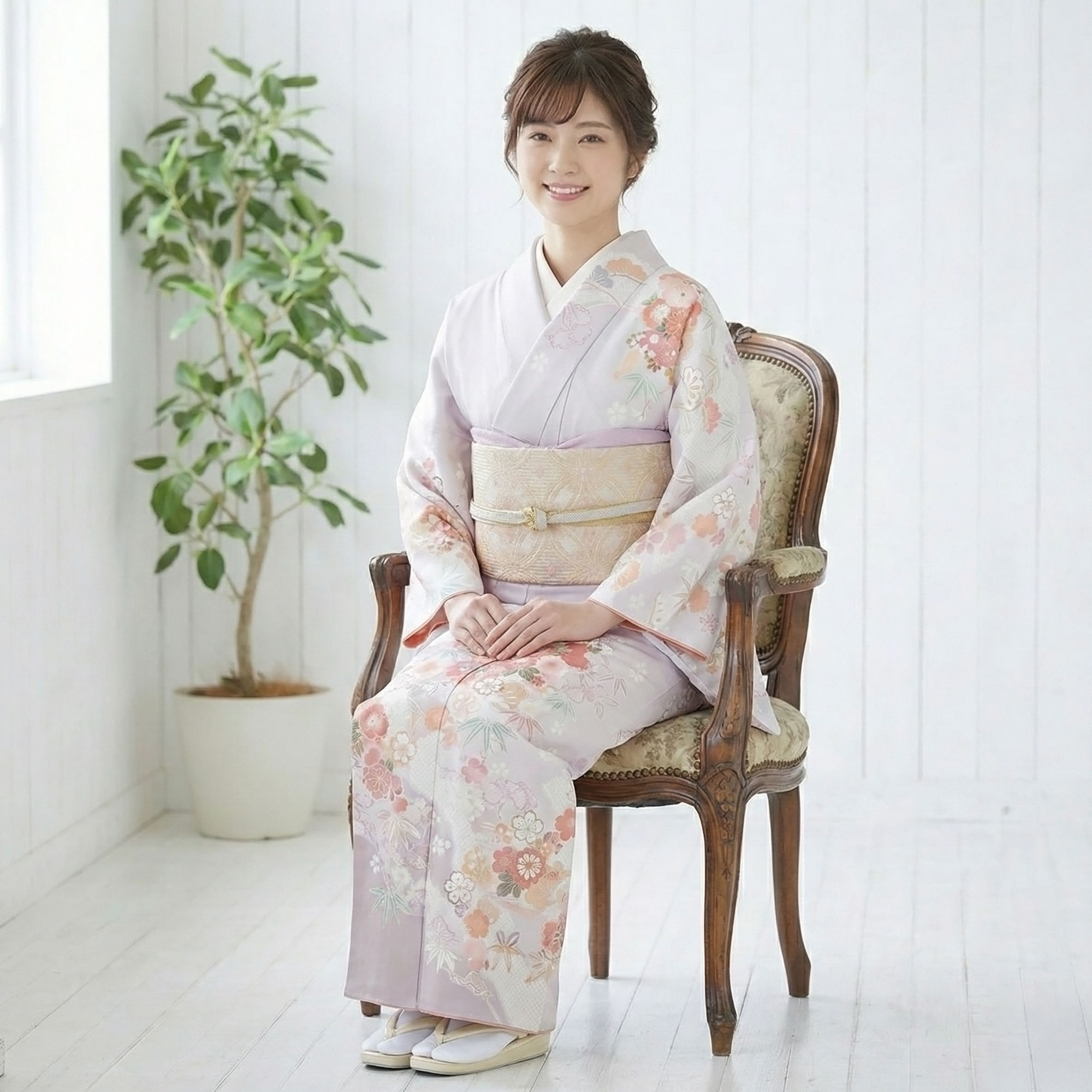 NISHIORI 訪問着 レンタル フルセット 着物 入学式 卒業式 七五三 お 