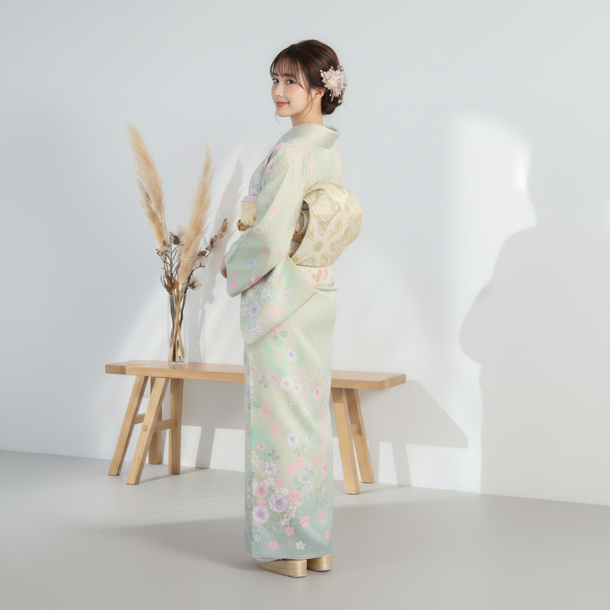NISHIORI 訪問着 レンタル フルセット 着物 入学式 卒業式 七五三 お